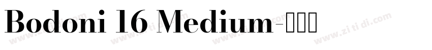 Bodoni 16 Medium字体转换